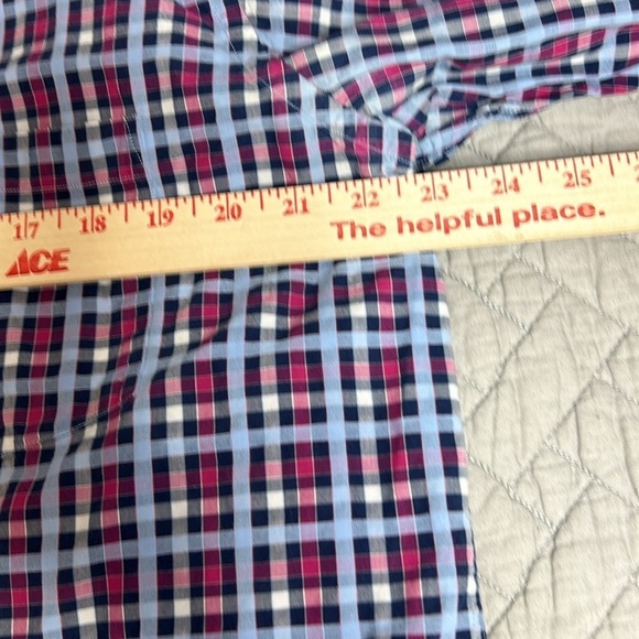 TailorByrd Navy/LtBlue/Pink Plaid Mens LS Shirt Sz XL - Picture 11 of 14